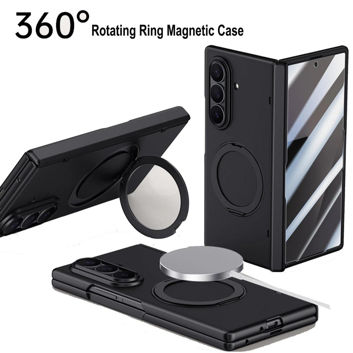 Galaxy Z Fold 8 Ultra 360 Rotating Ring MagSafe Case