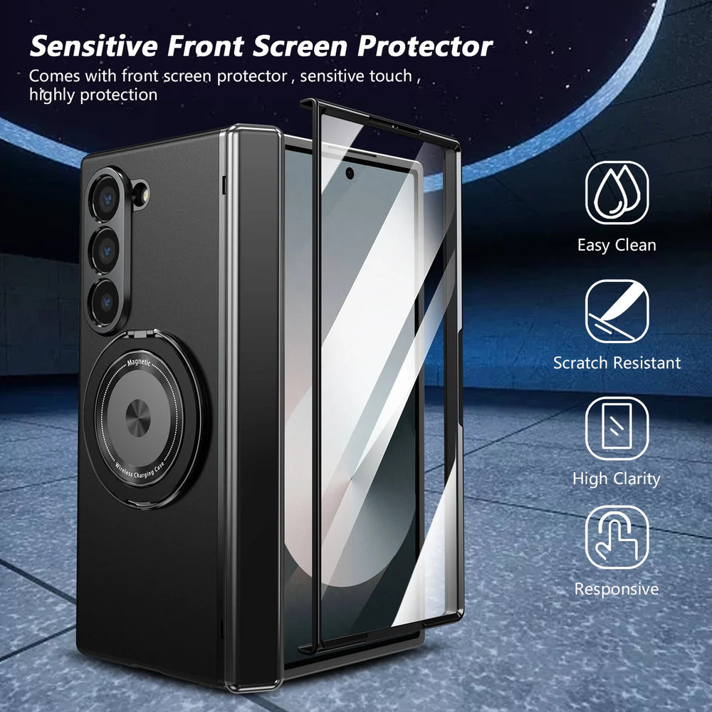 Galaxy Z Fold 5 Slim MagSafe Case with Kickstand & Screen Protector