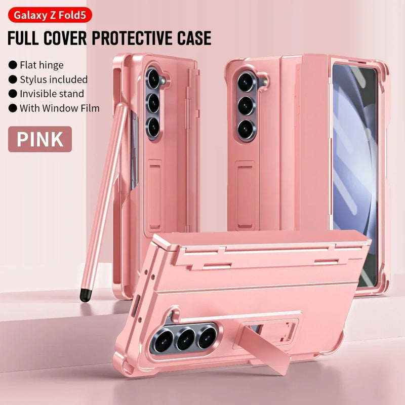 Folding Case with Pen and Hinge Guard
