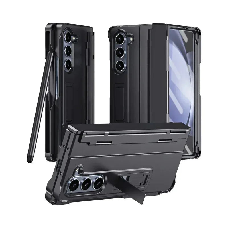 Folding Case with Pen and Hinge Guard
