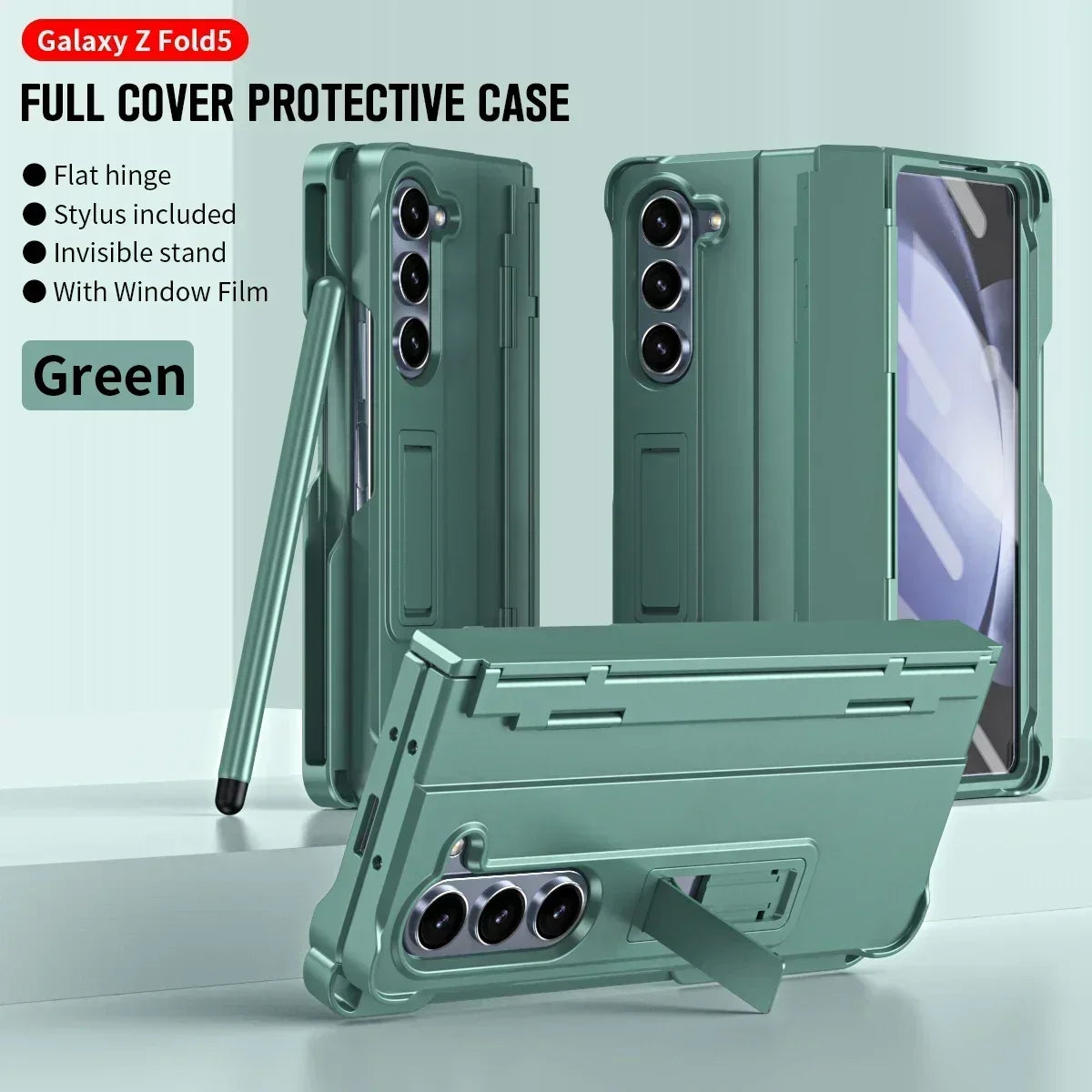 Folding Case with Pen and Hinge Guard