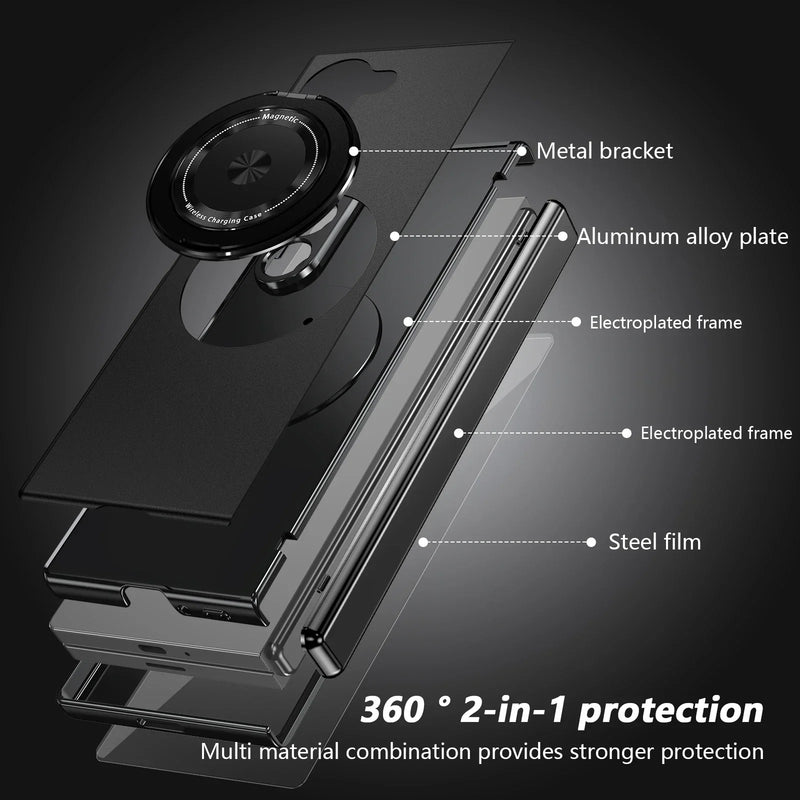 MagSafe Hinge Case with Ring & 360° Protection
