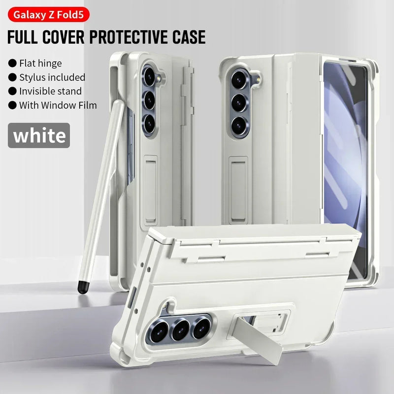 Folding Case with Pen and Hinge Guard
