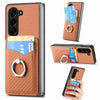 Carbon Fiber Wallet Case with Ring Holder