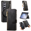 Retro MagSafe Magnetic Zipper Wallet Leather Case