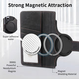 Retro MagSafe Magnetic Zipper Wallet Leather Case