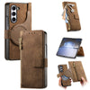 Retro MagSafe Magnetic Zipper Wallet Leather Case