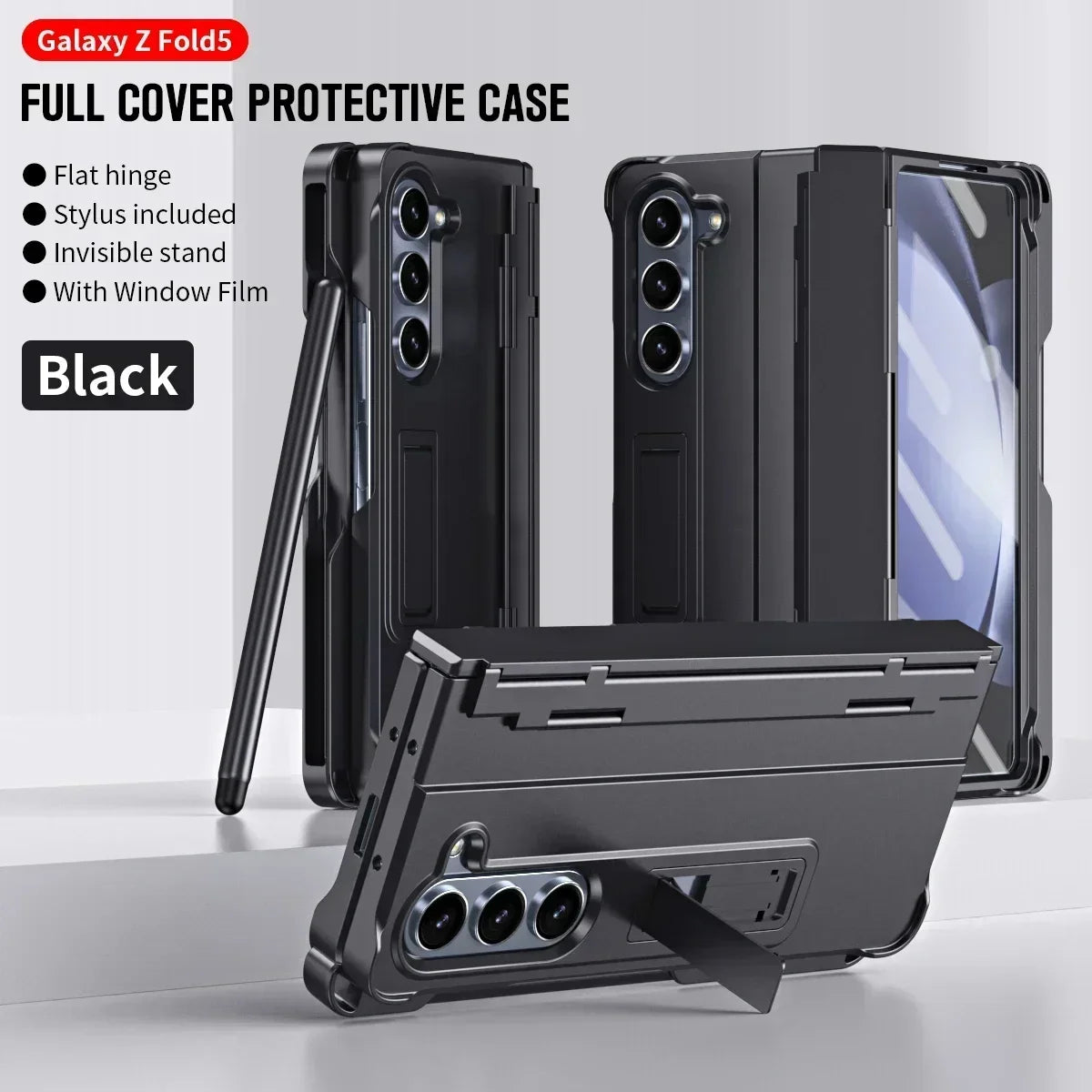 Folding Case with Pen and Hinge Guard