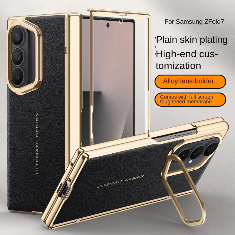 Luxury Armor Leather Stand Case