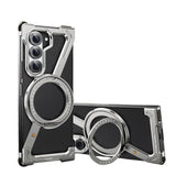 Z-Shape Magnetic Case with Metal Stand