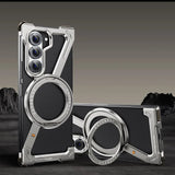 Z-Shape Magnetic Case with Metal Stand