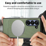 Galaxy Z Fold 7 Slim Leather MagSafe Protective Case image 5.webp