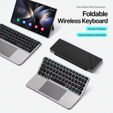 Accessories Foldable Bluetooth Keyboard with Touchpad – View 2