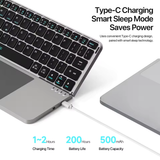 Accessories Foldable Bluetooth Keyboard with Touchpad – View 6