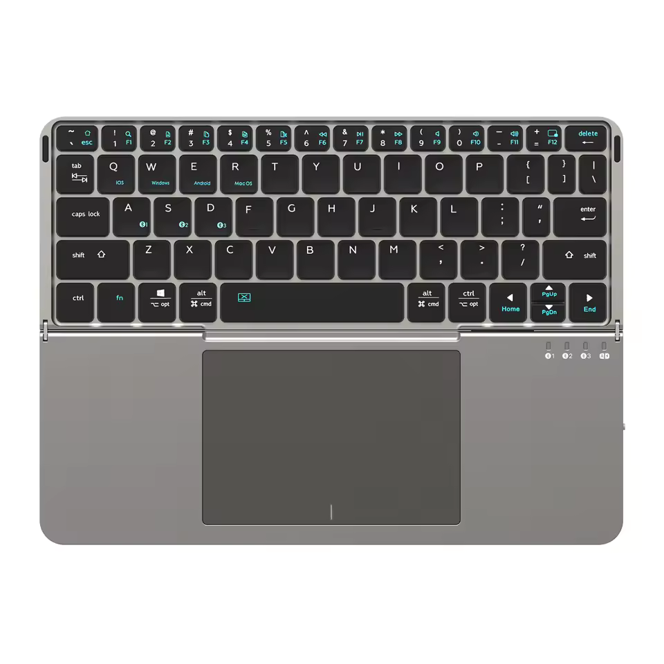 Accessories Foldable Bluetooth Keyboard with Touchpad – View 7