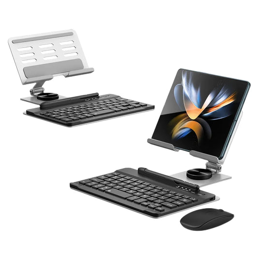 Portable Wireless Keyboard & Stand Set