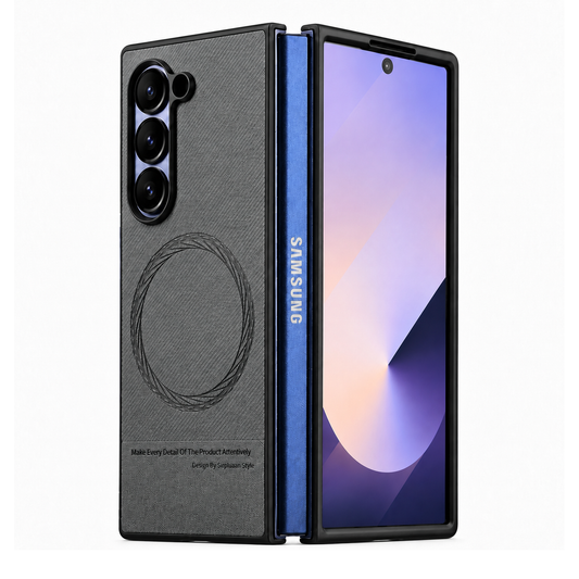 Galaxy Z Fold 5 Slim Leather MagSafe Protective Case