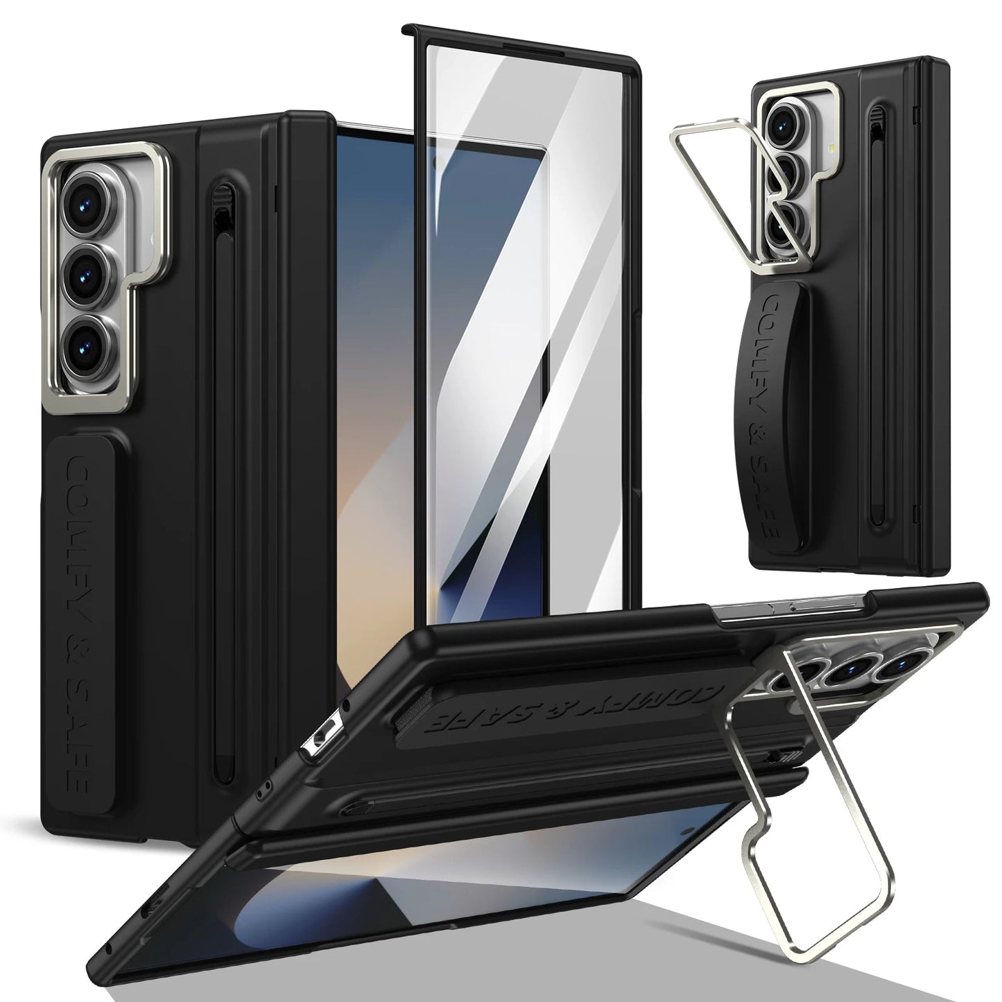 Galaxy Z Fold 6 Case with S Pen Slot and Screen Protector – View 11