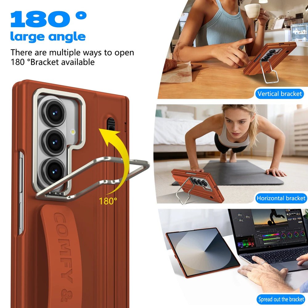 Galaxy Z Fold 6 Case with S Pen Slot and Screen Protector – View 2