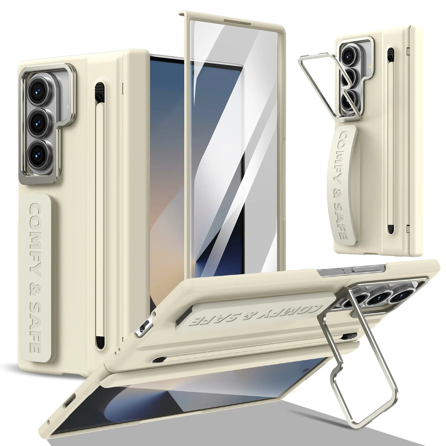 Galaxy Z Fold 6 Case with S Pen Slot and Screen Protector – View 8