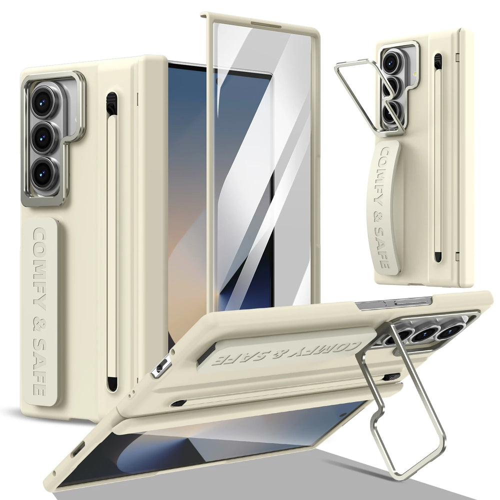 Galaxy Z Fold 6 Case with S Pen Slot and Screen Protector – View 8