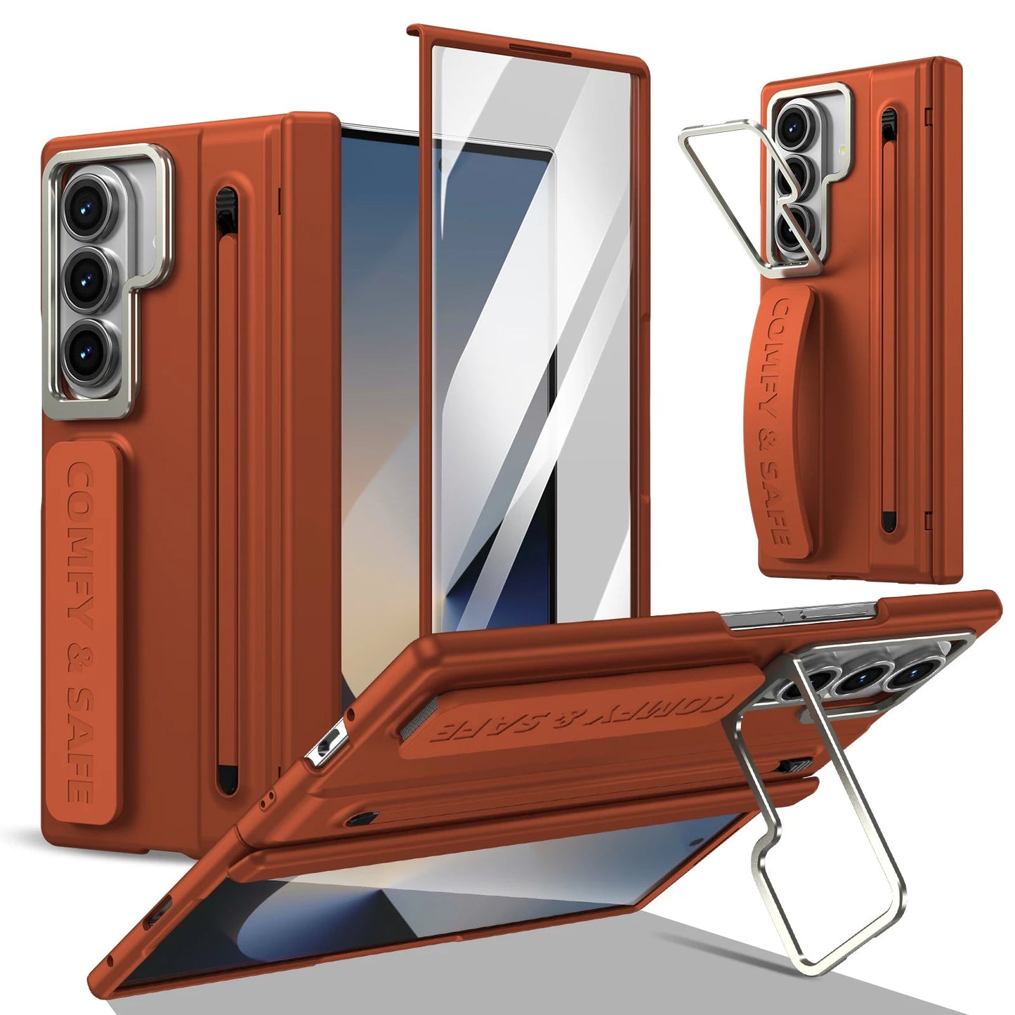 Galaxy Z Fold 6 Case with S Pen Slot and Screen Protector