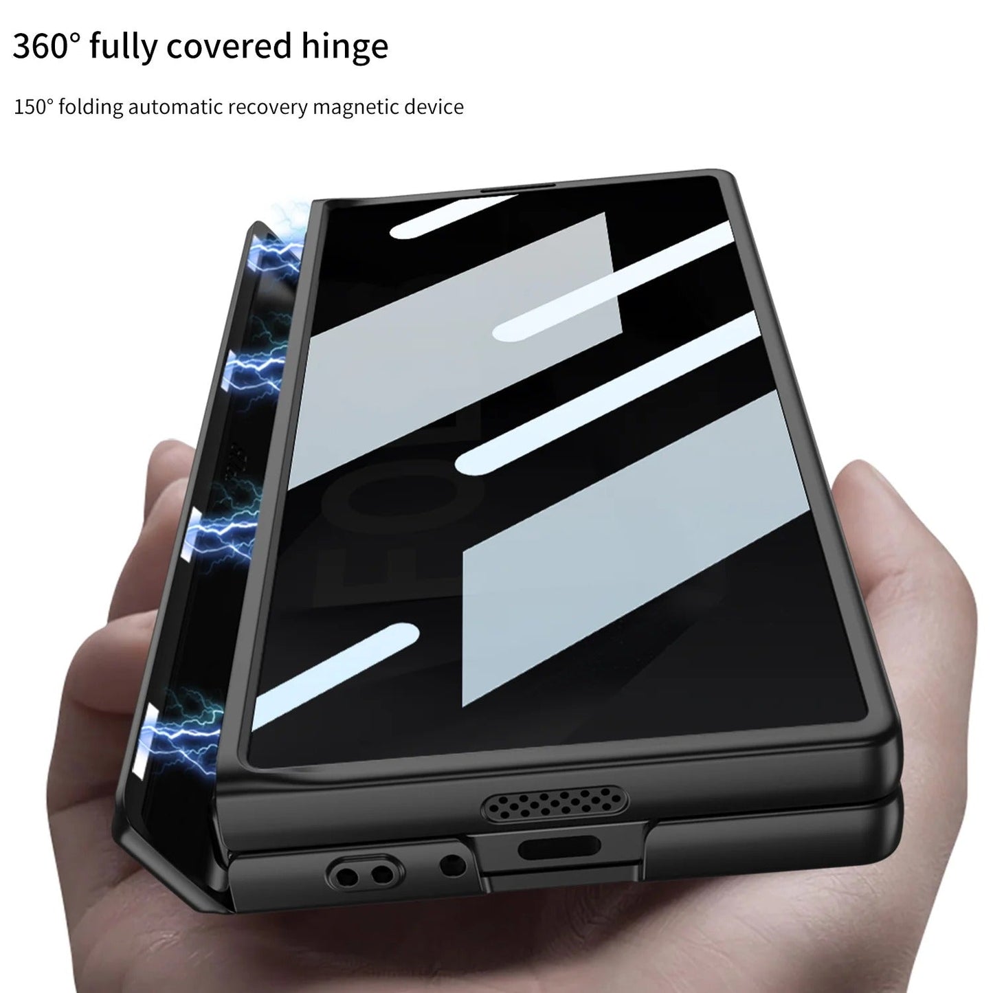 Galaxy Z Fold 6 Kickstand Case with 360° Hinge Protection – View 3