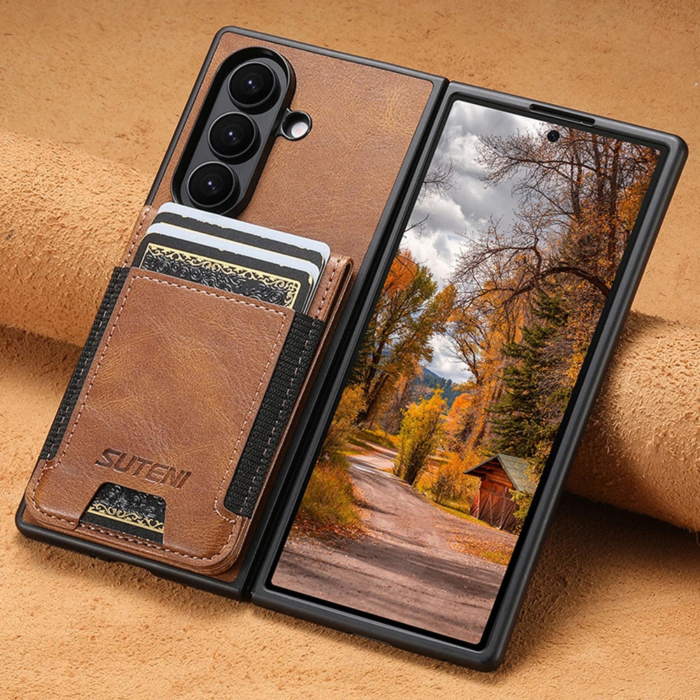 Galaxy Z Fold 6 Wallet Case with Multi-Card Holder – View 2