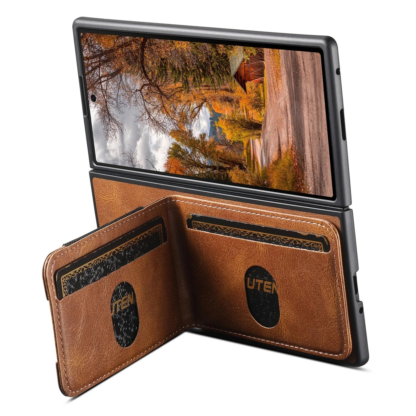 Galaxy Z Fold 6 Wallet Case with Multi-Card Holder – View 3