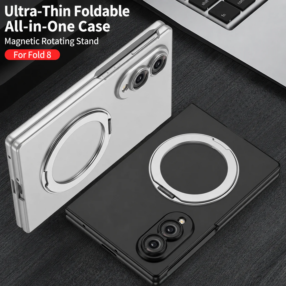 Galaxy Z Fold 7 MagSafe Case with Rotating Ring Stand – View 5
