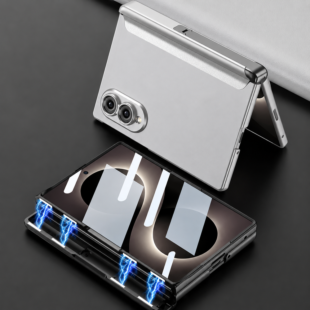 Galaxy Z Fold 8 Kickstand Case with Magnetic Screen Protector – View 2