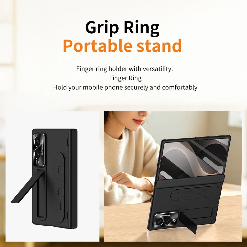 Galaxy Z Fold 8 Kickstand Case with Ring Holder and Grip – View 3