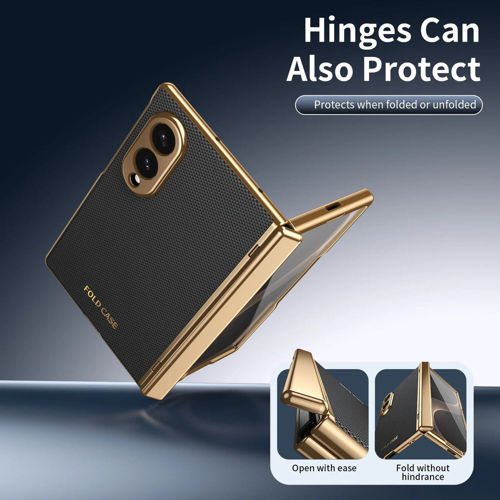 Galaxy Z Fold 8 Leather Case with Hinge Protection – View 3