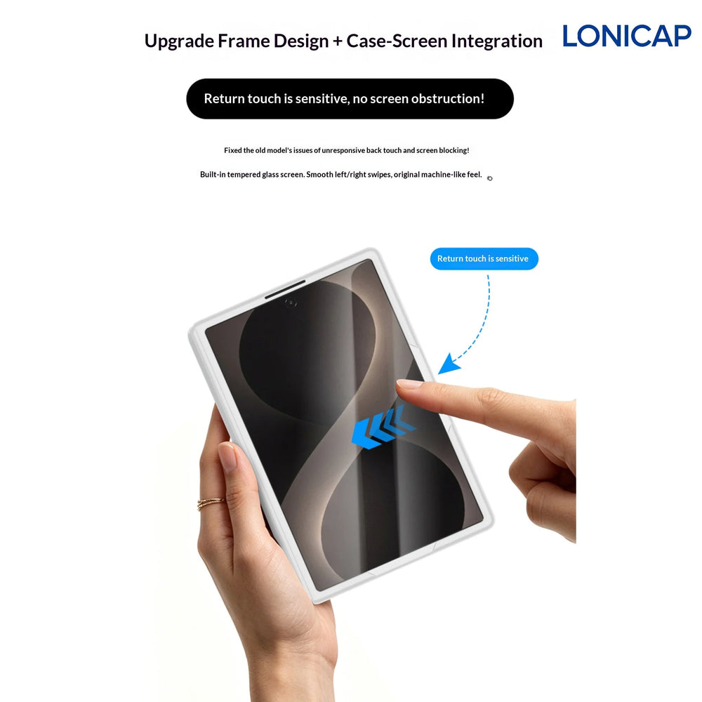 Galaxy Z Fold 8 Leather Case with Hinge Protection and MagSafe – View 2