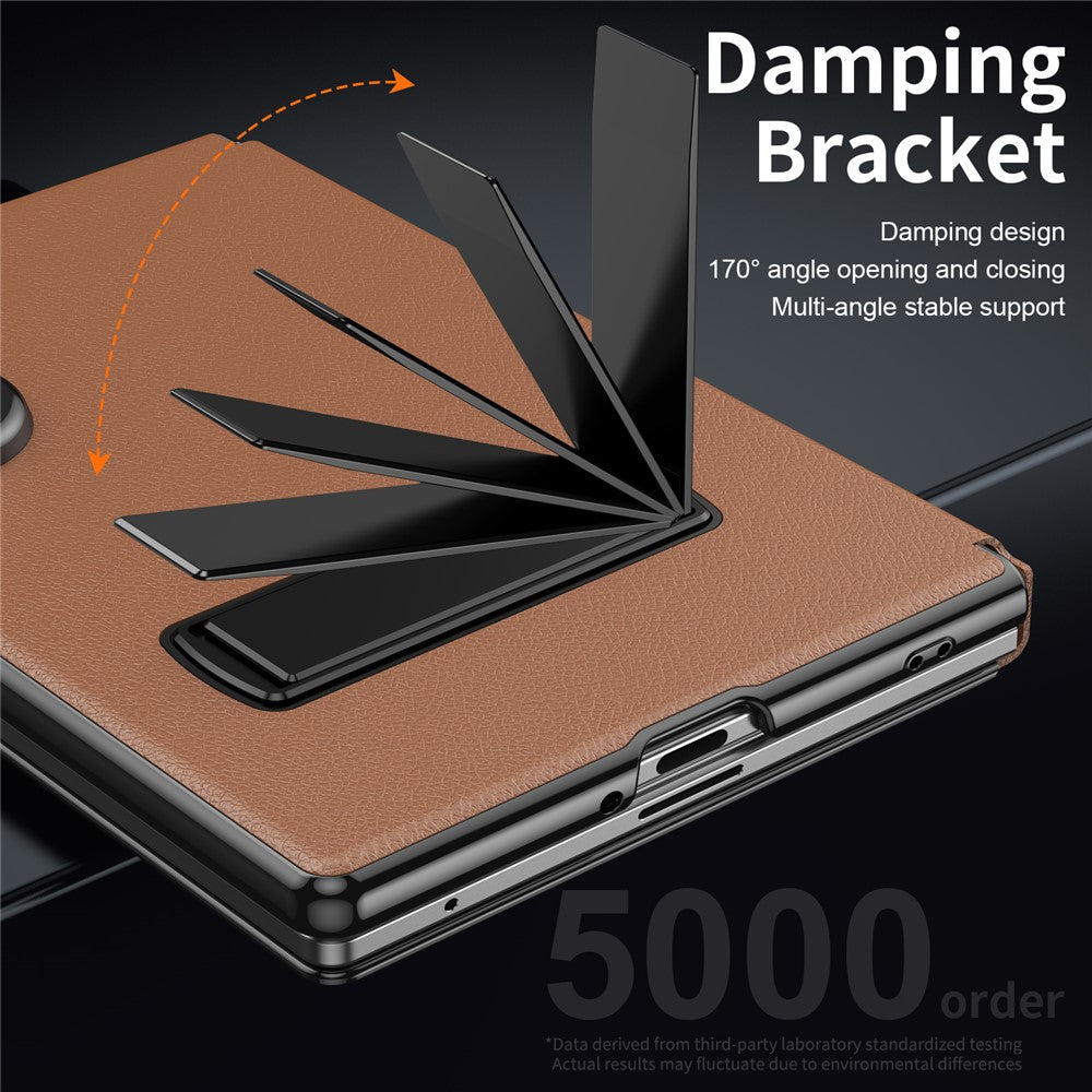 Galaxy Z Fold 8 Leather Flip Case with Kickstand – View 5