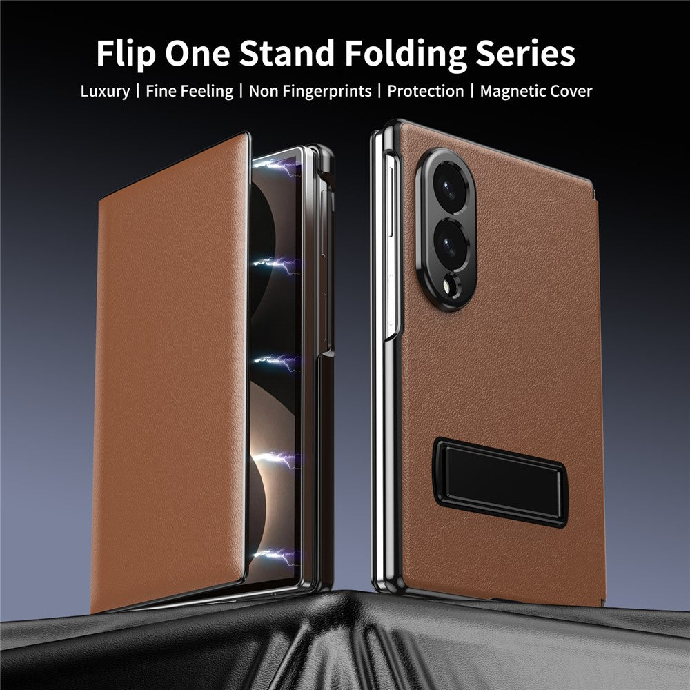 Galaxy Z Fold 8 Leather Flip Case with Kickstand – View 6
