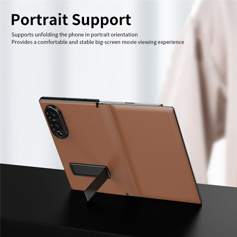 Galaxy Z Fold 8 Leather Flip Case with Kickstand – View 8