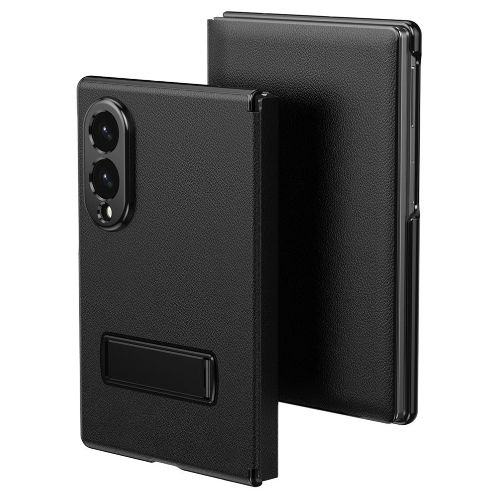 Galaxy Z Fold 8 Leather Flip Case with Kickstand