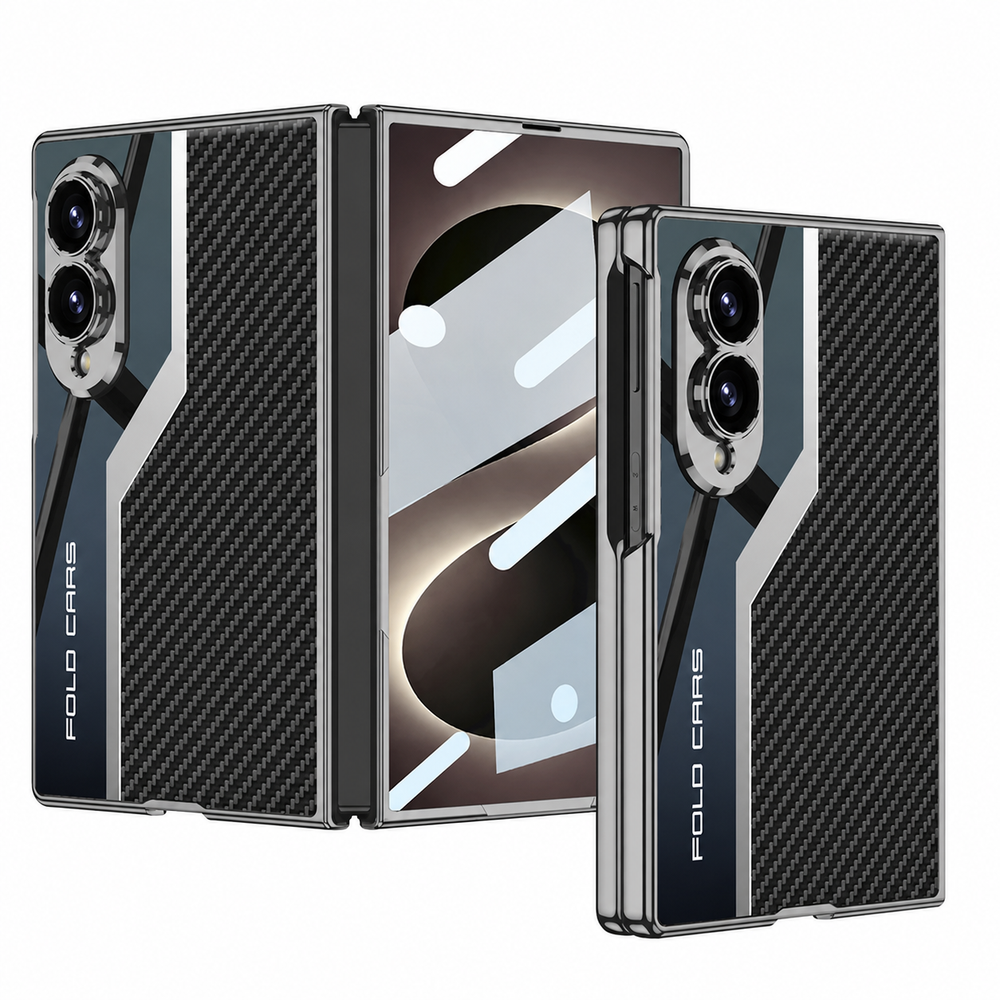 Galaxy Z Fold 8 Leather Metal Plating Case with Screen Protector – View 10