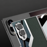 Galaxy Z Fold 8 Leather Metal Plating Case with Screen Protector – View 7