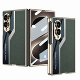 Galaxy Z Fold 8 Leather Metal Plating Case with Screen Protector – View 8