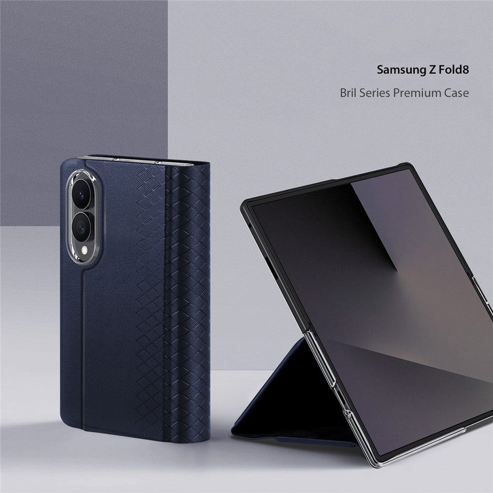 Galaxy Z Fold 8 Leather Wallet Case with Fold-Out Kickstand – View 2