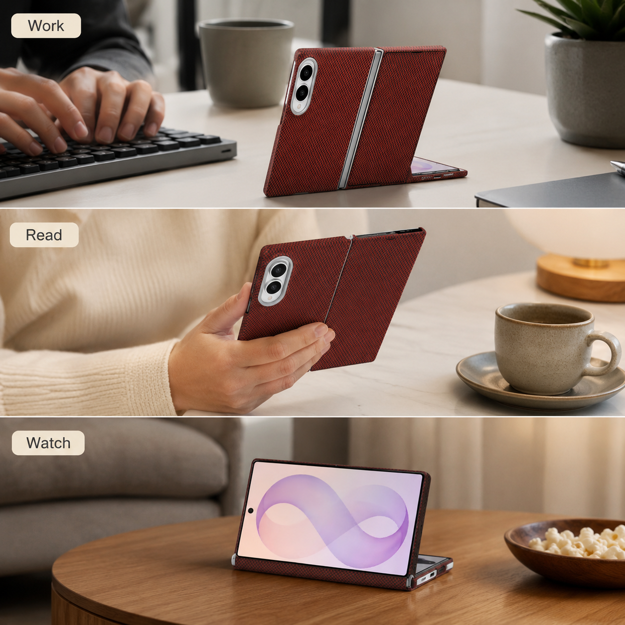 Galaxy Z Fold 8 MagSafe Carbon Fiber Case with Metal Lens Protector – View 5