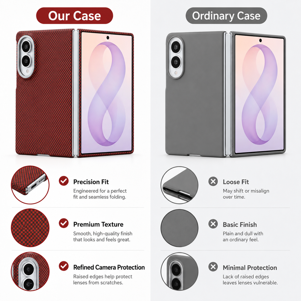 Galaxy Z Fold 8 MagSafe Carbon Fiber Case with Metal Lens Protector – View 6