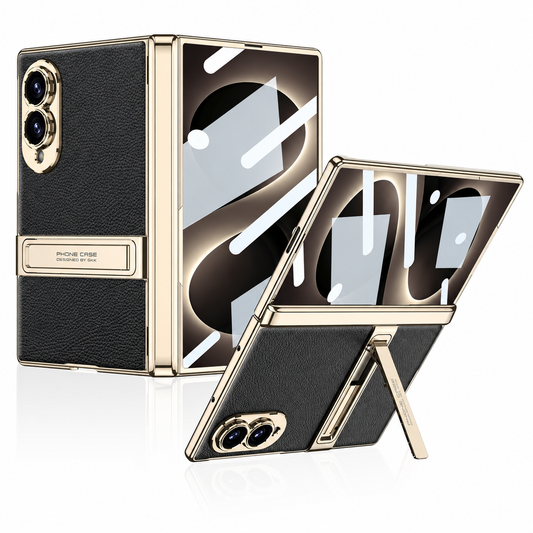 Galaxy Z Fold 8 MagSafe Carbon Fiber Leather Protective Case