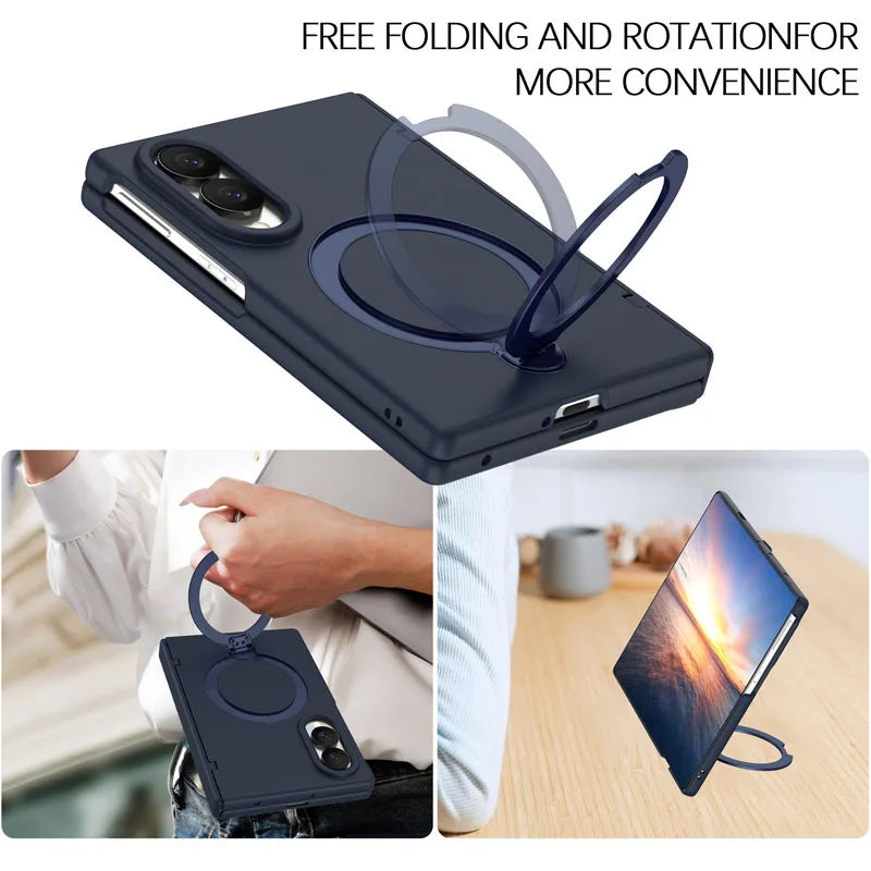 Galaxy Z Fold 8 MagSafe Metal Stand Case with Screen Protector – View 4