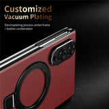 Galaxy Z Fold 8 Slim MagSafe Leather Case with Kickstand Ring – View 11