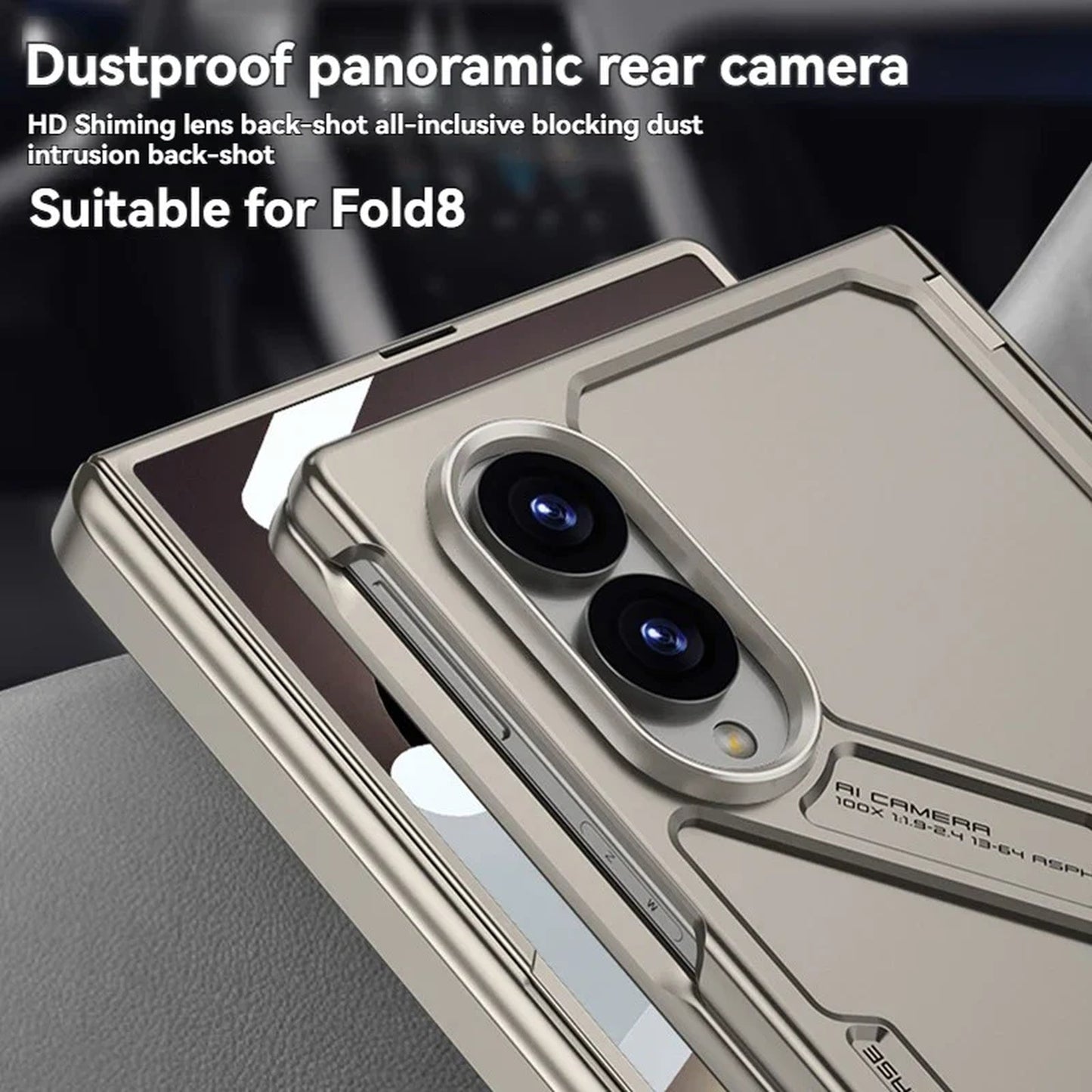 Galaxy Z Fold 8 Slim MagSafe Leather Shockproof Protective Case – View 5