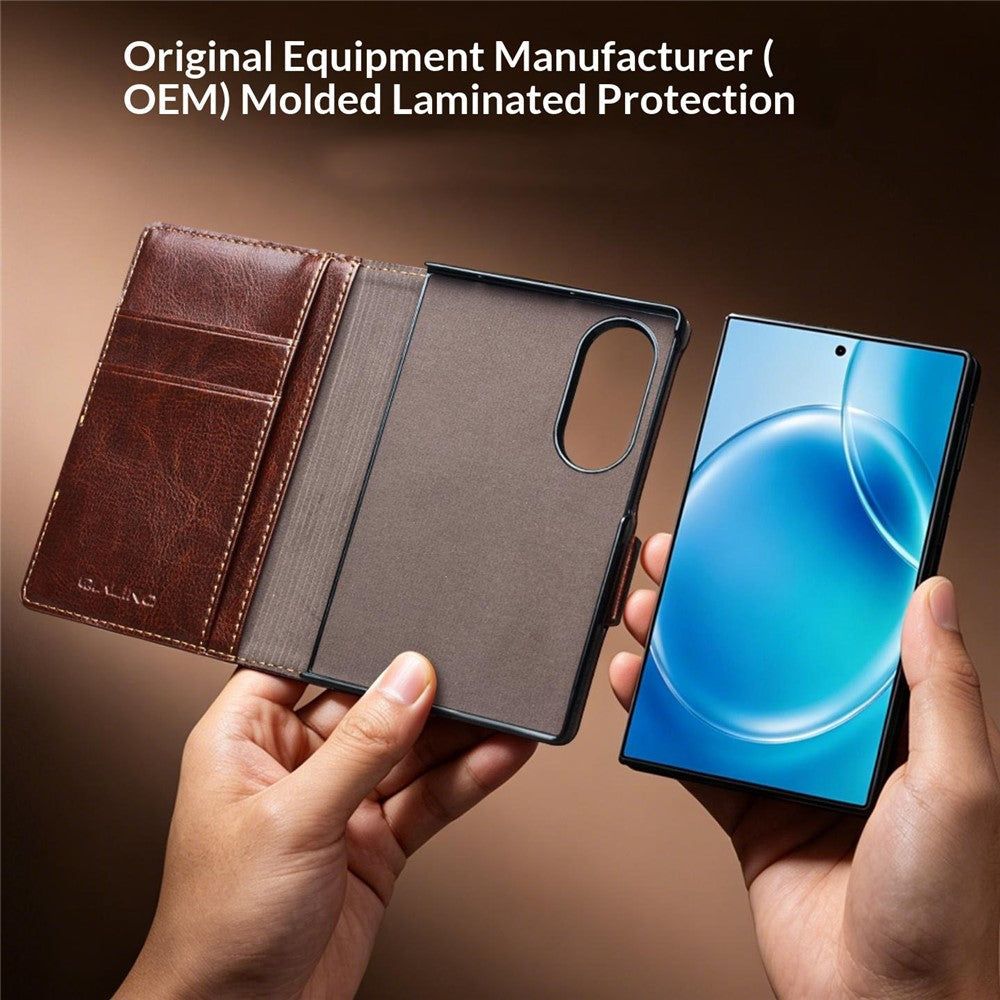 Galaxy Z Fold 8 Ultra Genuine Leather Wallet Case with Stand – View 7