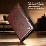 Galaxy Z Fold 8 Ultra Genuine Leather Wallet Case with Stand – View 8